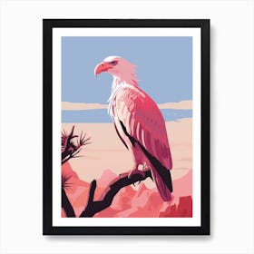 Minimalist California Condor 1 Illustration Art Print