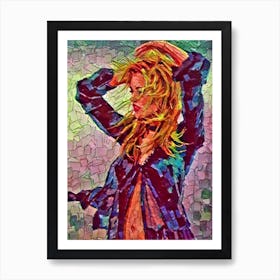 Mosaic  - Kate Moss Art Print