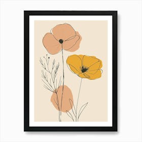 Santo Domingo Flower Market Boho Minimalist Style Poster