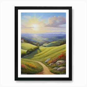 Piedmont, beauty of nature, USA. Art Print