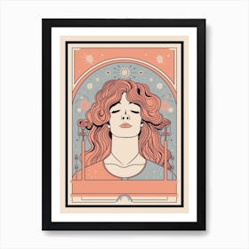 Tarot Card Face Art Print