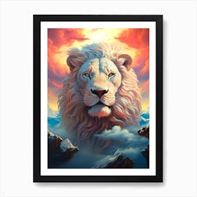 Lion In The Sky 5 Art Print