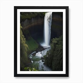 Manawaiopuna Falls, United States Realistic Photograph (2) Póster