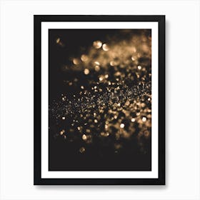 Gold Sparkles Art Print