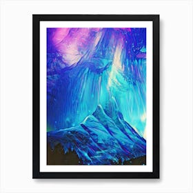 Abstract Painting Aurora Borealis Art Print