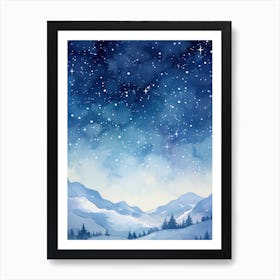 Winter Landscape With Snow Art Print