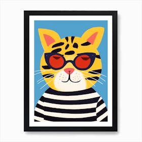 Little Tiger 2 Wearing Sunglasses Art Print