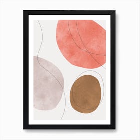 Shapes and lines 7 Art Print