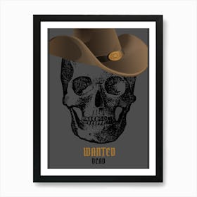 Cowboy Skull Art Print