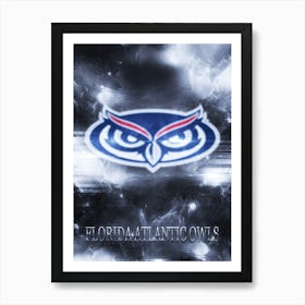 Florida Atlantic Owls Art Print