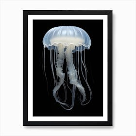 Moon Jellyfish Simple Painting 1 Art Print