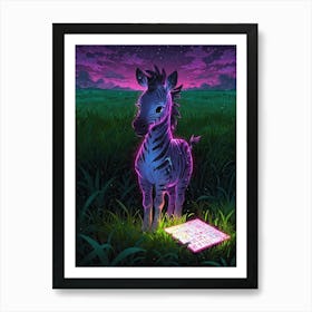 Zebra 3 Art Print