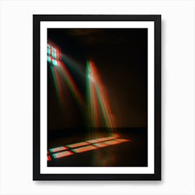 Rays Of Light Wall Art Behind Couch Art Print