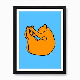 Sleeping Cat Art Print