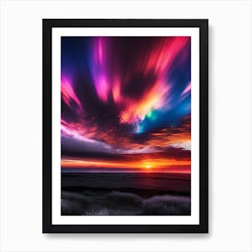 Sunset Over Iceland 1 Art Print