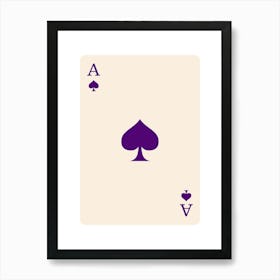 Ace Of Spades 19 Art Print
