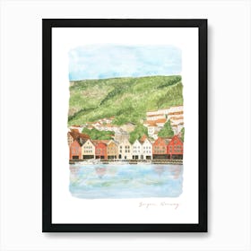 Bergen, Bryggen, Norway Art Print