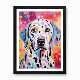 Paint Splash Dalmation 3 Art Print