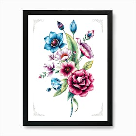 Bouquet Of Flowers 11 Art Print