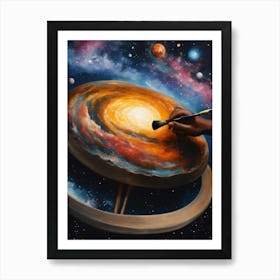 Galaxy Painting Art Print