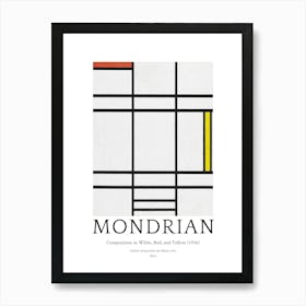 Composition In White, Red, And Yellow, Piet Mondrian Art Print