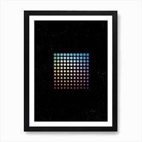 Dotted Square Art Print