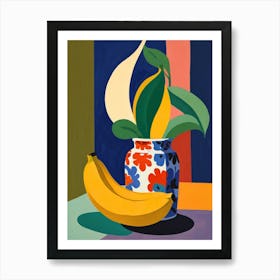 Banana In A Vase Art Print