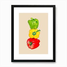 Three Peppers Art Print