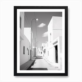 Sousse, Tunisia, Black And White Photography 3 Art Print