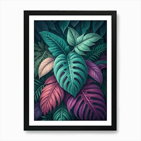 Tropical Leaves 39 Art Print