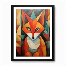 Fox Abstract Pop Art 8 Art Print