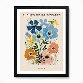 Spring Floral French Poster  Nigella 3 Póster