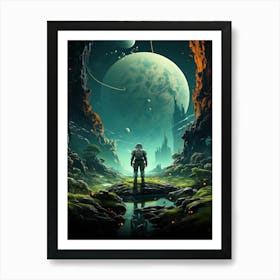 Space Landscape 4 Art Print