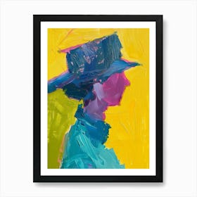 Woman In A Hat 49 Art Print