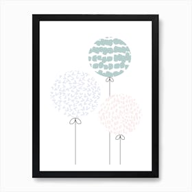 Pattern Balloons Art Print