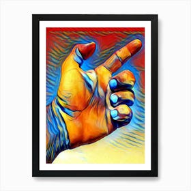 Hand In The Air Art Print