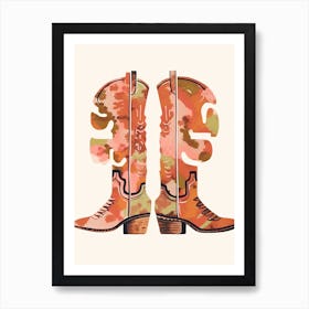 Cowboy Boots 2 Art Print