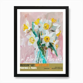 A World Of Flowers, Van Gogh Exhibition Daffodil 2 Art Print