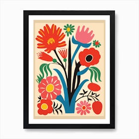 Flowers In A Vase 60 Art Print