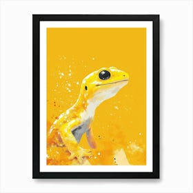 Yellow Salamander 2 Art Print