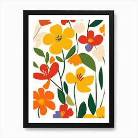 Floral Wallpaper Art Print