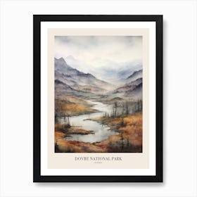 Autumn Forest Landscape Dovre National Park Norway 1 Poster Art Print