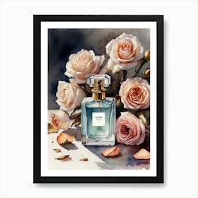 Roses And Perfume 1 Art Print