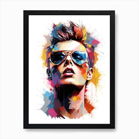 Pop Star Abstract Painting Art Print