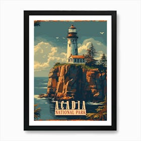 Acadia National Park Poster Art Print