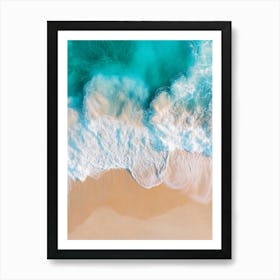 Aerial View Of A Beach 25 Art Print