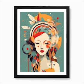 Bloom Body Woman Botanical 3 Art Print