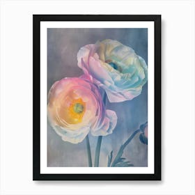 Iridescent Flower Ranunculus 2 Art Print