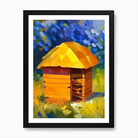 Honey Beehive 2 Painting Art Print