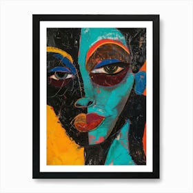 African Feminist Black Art 1 Art Print